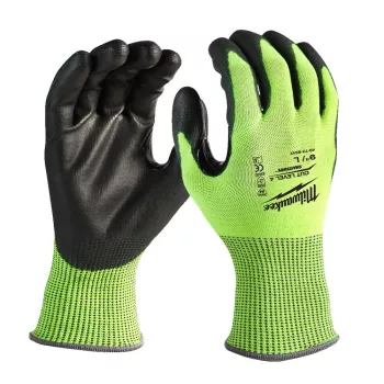 Milwaukee Hi-Vis vágásbiztos kesztyű 4/D, M/8