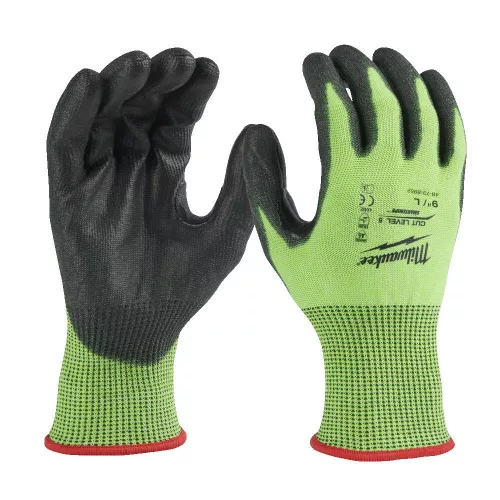 Milwaukee Hi-Vis vágásbiztos kesztyű 5/E, M/8