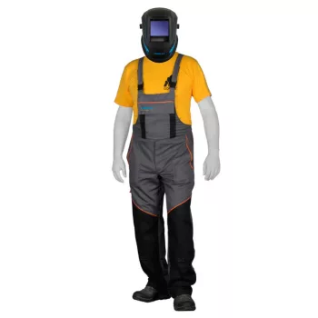 Iweld Welding Pro hegesztő kantáros nadrág, XL