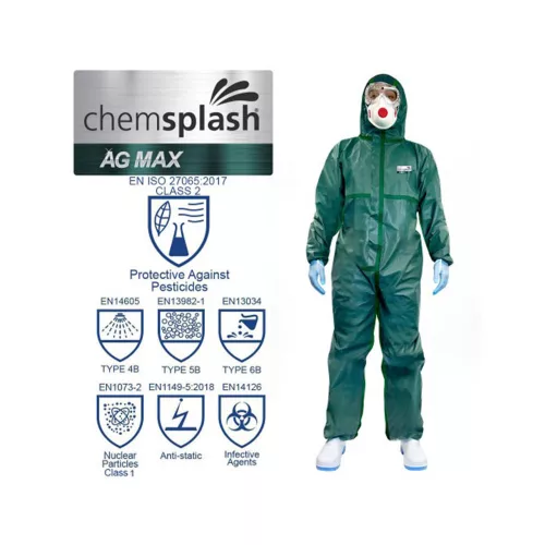 Chemsplash AG MAX antisztatikus overál 4B/5B/6B zöld 3XL
