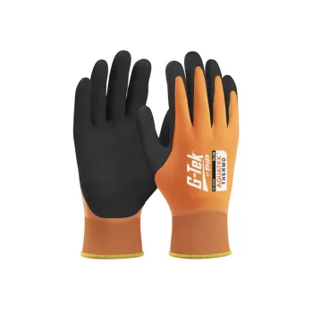   G-TEK Aquatek THERMO akril/poliészter, latex tenyérmártott munkavédelmi kesztyű - bliszteres - 9