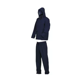 ISSALINE PU/PVC esőruha szett kék/fekete 3XL