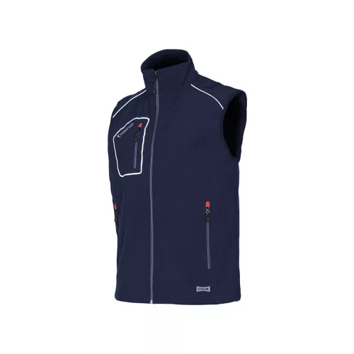 ISSALINE Snappy softshell mellény kék/fekete 3XL