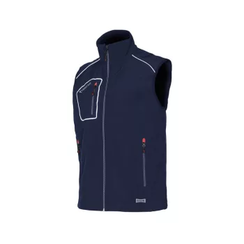 ISSALINE Snappy softshell mellény kék/fekete 5XL