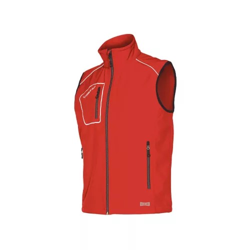 ISSALINE Snappy softshell mellény piros 3XL