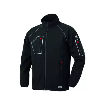   ISSALINE Just softshell puha technikai kabát fekete/szürke XXL