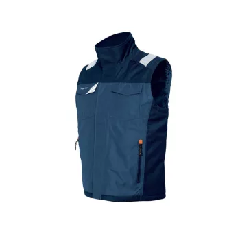   ISSALINE Lucky szövetmellény beépített fényvisszaverő részekkel kék/fekete 3XL