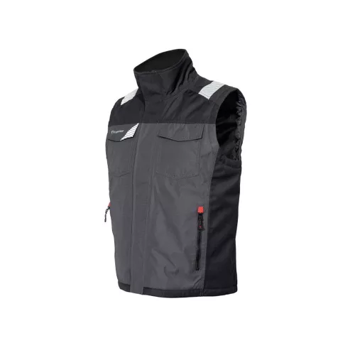 ISSALINE Lucky szövetmellény beépített fényvisszaverő részekkel antracit/fekete L