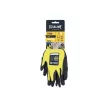 ISSALINE Nylon kesztyű mikrohabos latex bevonattal sárga/fekete 10