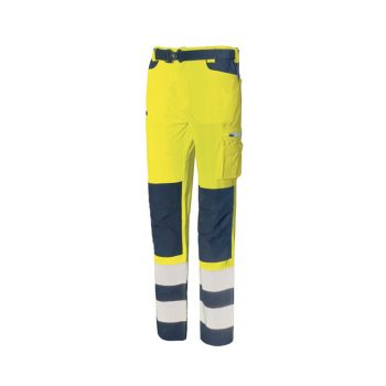   ISSALINE Hivis könnyű softshell 3M SCOTCHGARD® jól láthatósági stretch nadrág citrom/neon/fluo 3XL