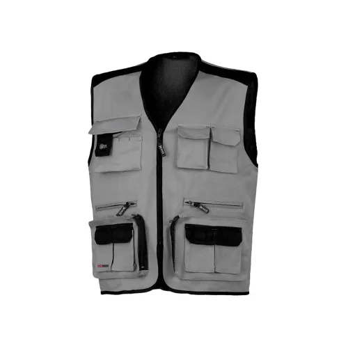 ISSALINE Stretch mellény állítató derékkal szürke XXL