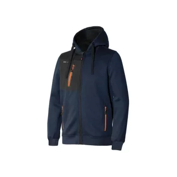   ISSALINE Tube újrahasznosított poliészterből készült technikai pulóver kék/fekete 3XL