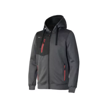   ISSALINE Tube újrahasznosított poliészterből készült technikai pulóver antracitszürke/fekete 3XL