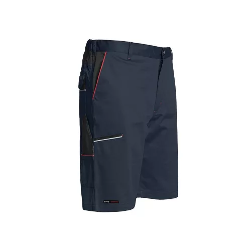 ISSALINE Boom stretch kevert szálas bermuda kék/fekete 3XL