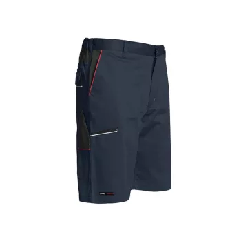 ISSALINE Boom stretch kevert szálas bermuda kék/fekete 5XL