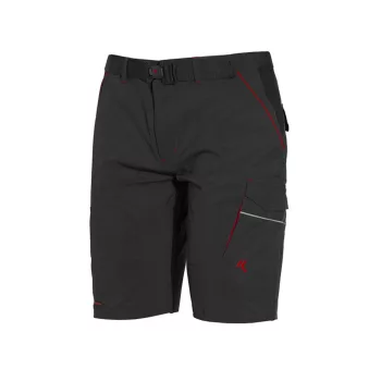   ISSALINE Boom 4-way nyári stretch softshell bermuda antracitszürke/fekete 3XL