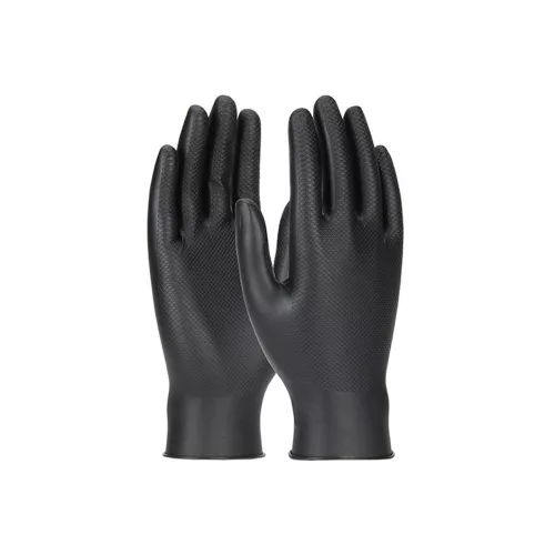 PIP Grippaz™ Skins egyszerhasználatos nitril kesztyű (50db) fekete 07/S