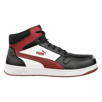   Puma Frontcourt BLK/WHT/RED Mid S3L ESD FO HRO SR munkavédelmi bakancs Fekete/Fehér - 36