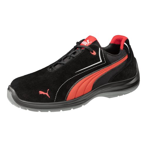 Puma Touring Black Suede Low S3 ESD SRC munkavédelmi cipő Fekete - 39