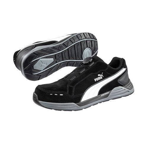 Puma Airtwist Black Disc Low S3 ESD HRO SRC munkavédelmi cipő Fekete - 39