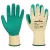 Portwest A100 Latex mártott kesztyű Sárga/Zöld - M