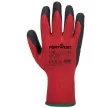 Portwest A100 Latex mártott kesztyű Piros/Fekete - M