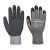Portwest A106 Grip 10 Latex megerősített hüvelykujjas kesztyű (12 pár) Szürke/Fekete - S