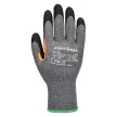 Portwest A106 Grip 10 Latex megerősített hüvelykujjas kesztyű (12 pár) Szürke/Fekete - S