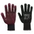 Portwest A110 Nylon PVC pontozott kesztyű Fekete - XXS