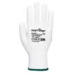Portwest A110 Nylon PVC pontozott kesztyű Fehér/Kék - XS