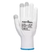 Portwest A118 Grip 13 PVC pöttyös érintőképernyős kesztyű (12 pár) Fehér/Szürke - XS