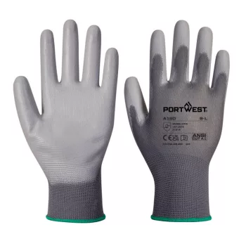 Portwest A120 PU tenyérmártott kesztyű Szürke - XS