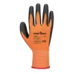 Portwest A120 PU tenyérmártott kesztyű Narancs/Fekete - XS