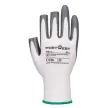 Portwest A311 Grip 13 ujjatlan nitril kesztyű (12 pár) Fehér/Szürke - XS