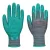 Portwest A313 Grip 15 érdesített nitril kesztyű (12 pár) Szürke/Zöld - S