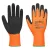 Portwest A340 Hi-Vis Grip védőkesztyű - Latex Narancs/Fekete - S
