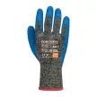 Portwest A611 Aramid HR Cut Latex kesztyű Fekete/Kék - S