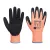 Portwest A646 Vis-Tex Winter HR Cut nitril kesztyű Narancs/Fekete - S