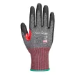 Portwest A670 CS Cut F13 PU vágásbiztos kesztyű Fekete/Piros - XS