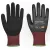 Portwest A671 CT200 AHR13 Latex vágásbiztos kesztyű Fekete/Piros - XS