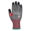 Portwest A672 CS CUT F13 nitril vágásbiztos kesztyű Fekete/Piros - XS