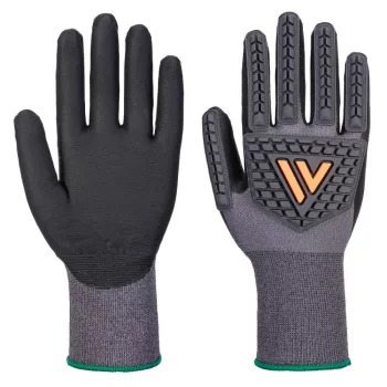   Portwest A715 Grip 15 nitril ütésálló kesztyű Fekete - S