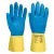 Portwest A801 Duplán Mártott Latex kesztyű Sárga/Kék - S