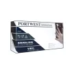 Portwest A900 Púderezett vinil egyszer használatos kesztyű (100db) Víztiszta - M