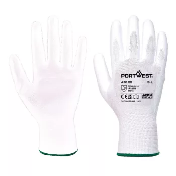   Portwest AB129 PU tenyérmártott kesztyű (288 pár) Fehér - XS