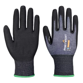   Portwest AP18 SG Cut B18 Eco nitril kesztyű ( 12 pár ) Kék/Fekete - XS