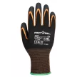 Portwest AP35 Grip 15 dupla nitril mártással ellátott kesztyű Fekete/Narancs - S