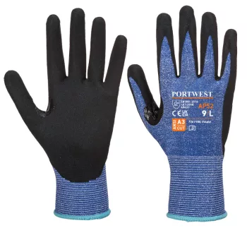   Portwest AP52 Dexti Cut Ultra vágásbiztos kesztyű Kék/Fekete - S
