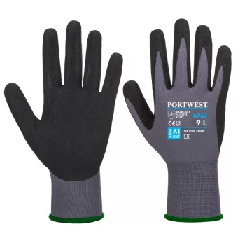 Portwest AP62 Dermiflex Aqua kesztyű Szürke/Fekete - S