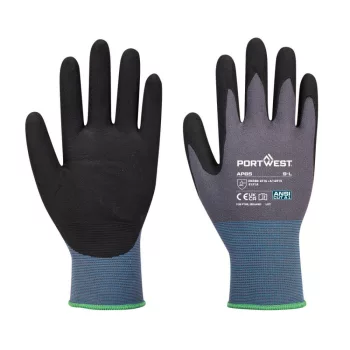   Portwest AP65 NPR Pro nitril hab mártott kesztyű Szürke/Fekete - XS